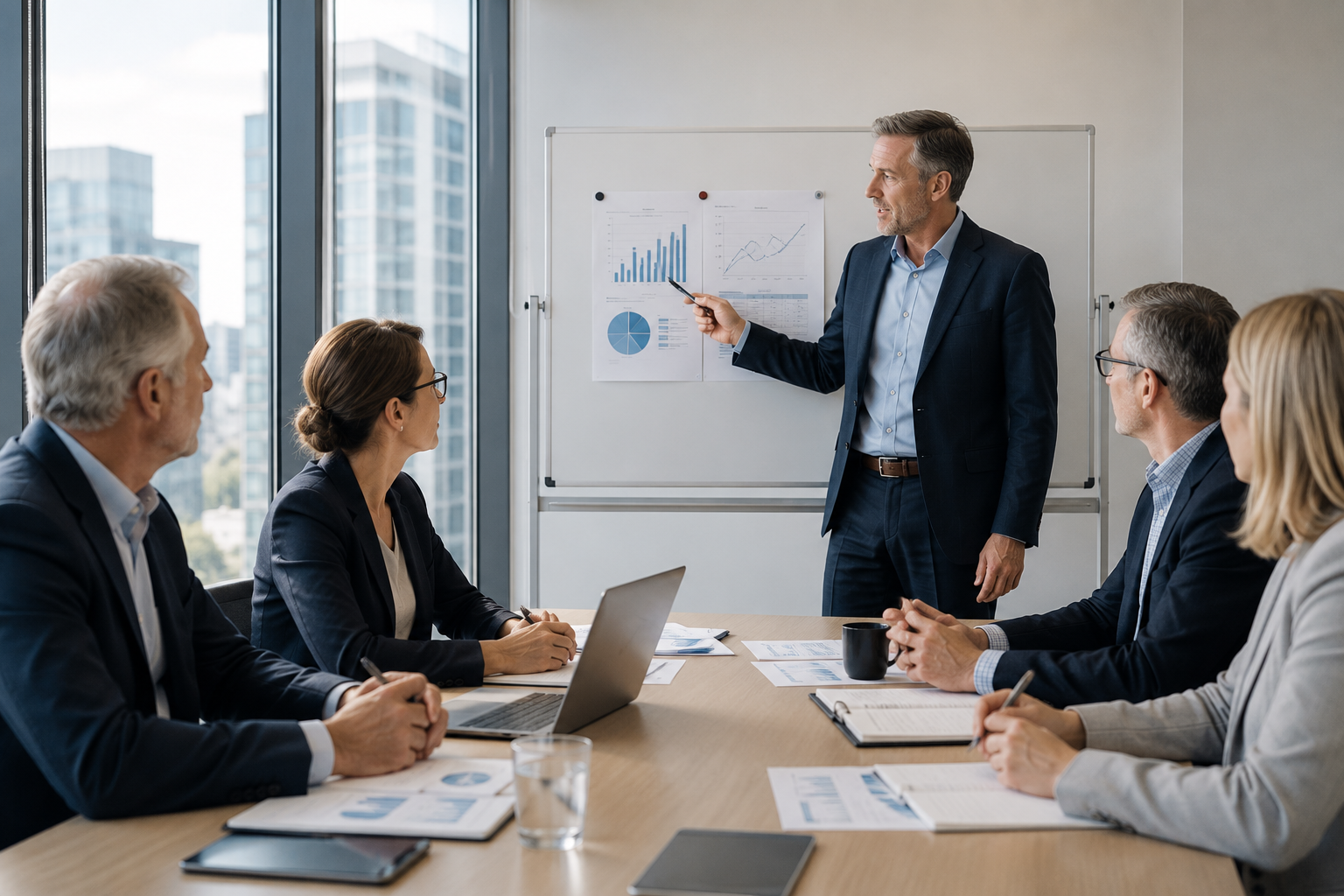 Business people in a meeting room